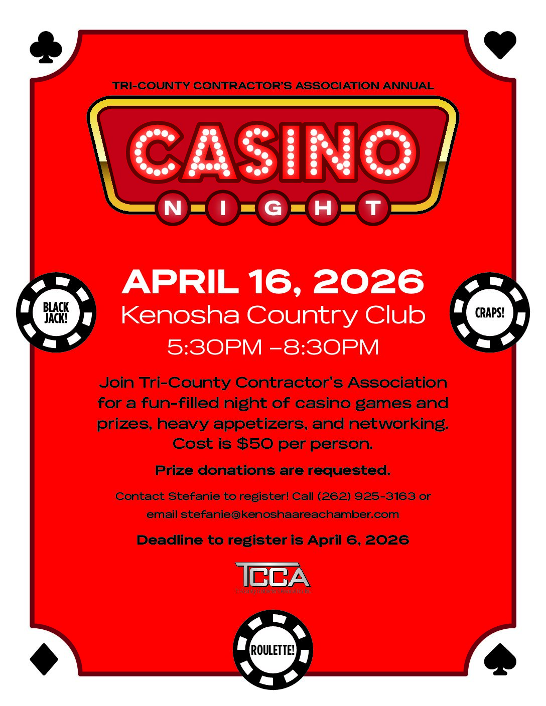 TCCA Casino Night Flyer 4.16.26